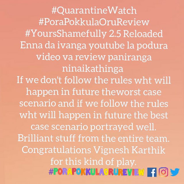 review2public's tweet photo. #PoraPokkulaOruReview
Yours Shamefully 2.5 Reloaded 
@vikikarthick88 @LakshmiPriyaaC  @Itsmesoundarya 
#yoursshamefully #yours_shamefully https://t.co/dhMyENKtsZ
