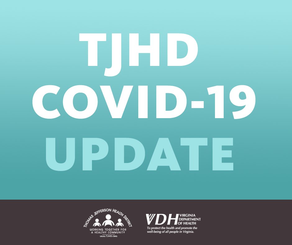 Blue Ridge Health District on Twitter "Attention our TJHD data dashboard will not be updated