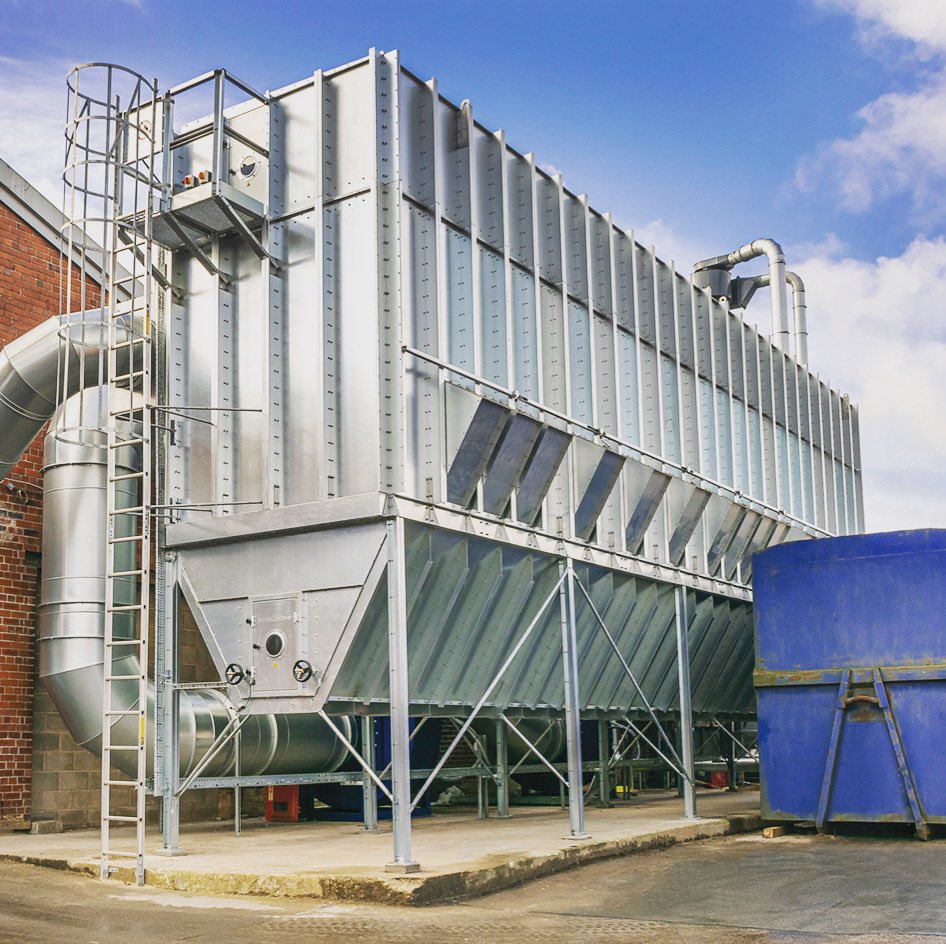 MoldowDK's tweet photo. All-embracing dust extraction system installed by our UK distributor Filtermist Limited for leading UK manufacturer and wholesaler of office furniture. #dustextraction #airfiltration #dustcollector #woodworking  #baghouse #baghousefilter #cleanair #filtrationsystem #moldow https://t.co/LJeJBV0Af3