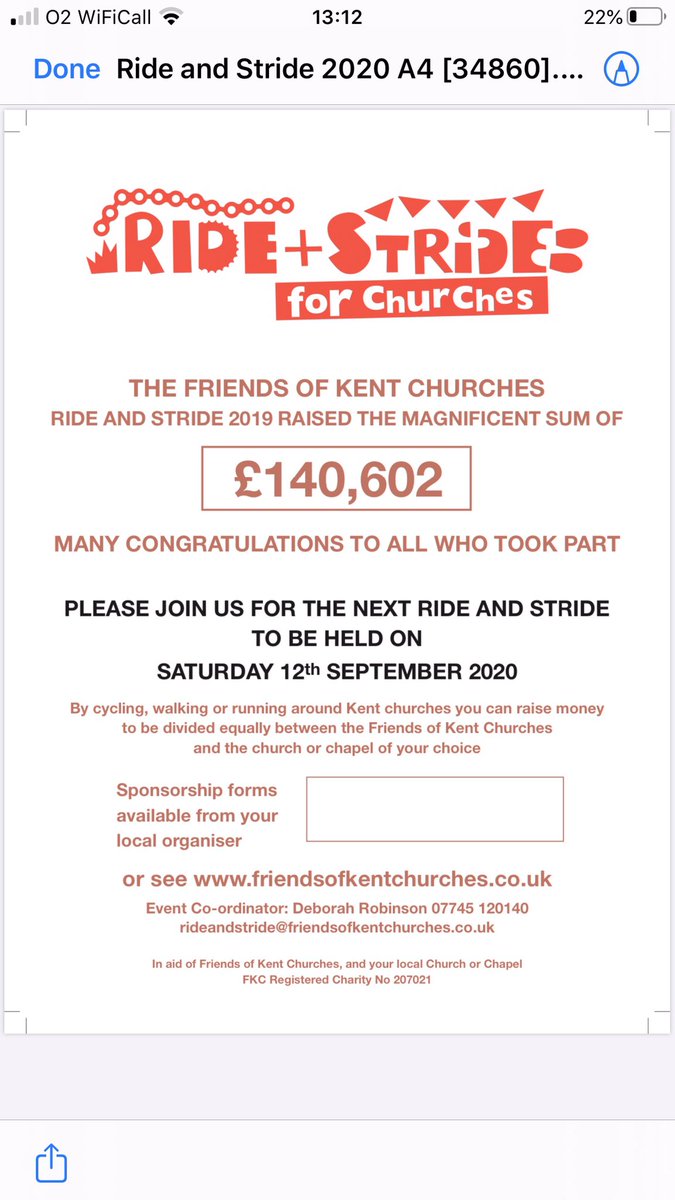 kc_ride's tweet photo. The plan is to go ahead with this years #Ride and #Stride, 20th September 2020, so start planning your #routes, dust of those #walking shoes and polish those #bikes, let’s help save our #heritage and raise funds for our #majestic #Kent #Churches https://t.co/vT7b9whot2