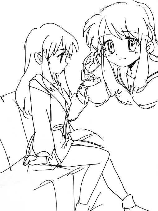朝比奈さんあんまり描き慣れてないようです 