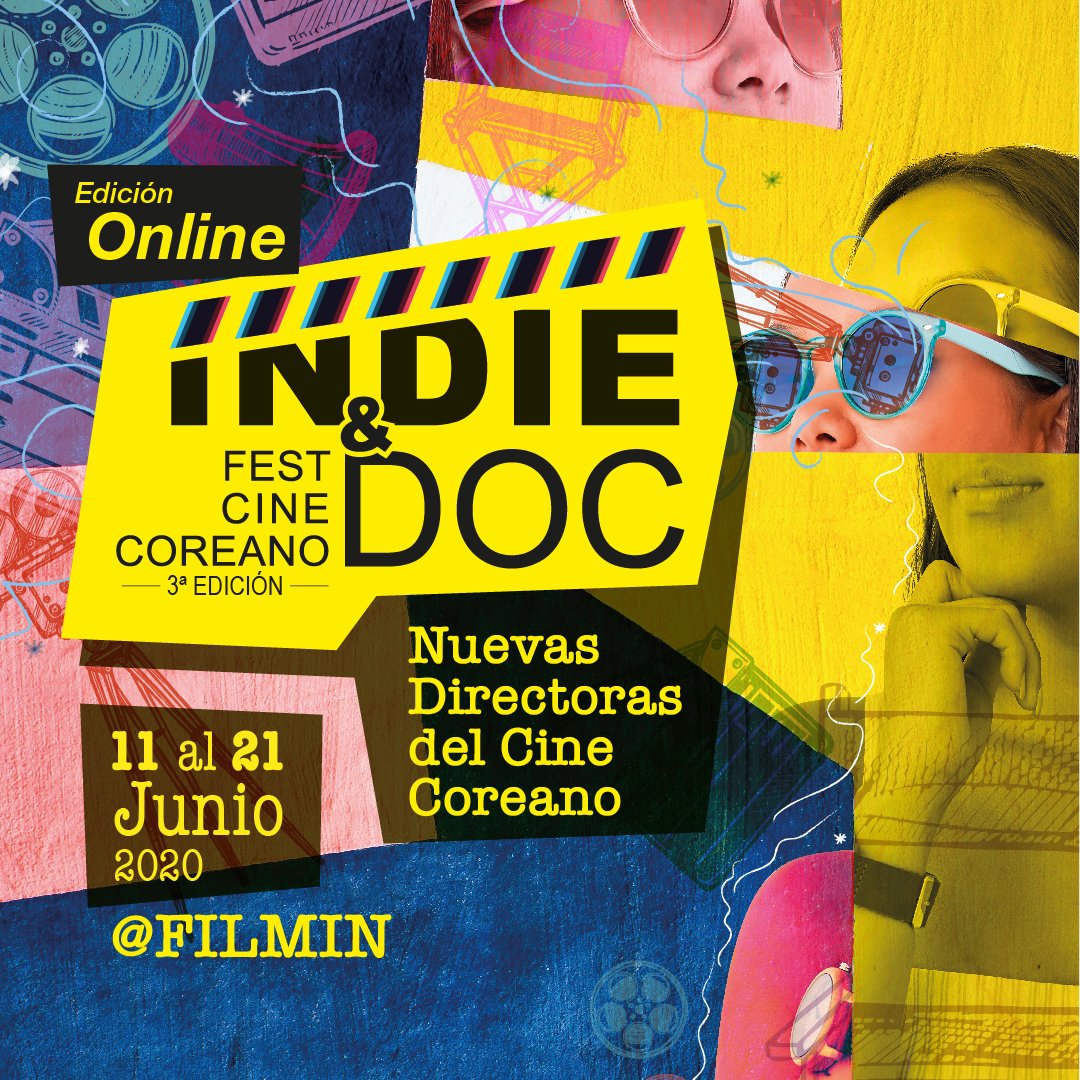 CCCspain's tweet photo. El Centro Cultural Coreano celebra la 3ª edición de 𝙄𝙣𝙙𝙞𝙚 &amp; 𝘿𝙤𝙘 𝙁𝙚𝙨𝙩 𝘾𝙞𝙣𝙚 𝘾𝙤𝙧𝙚𝙖𝙣𝙤 de manera #ONLINE, que se celebrará del 11 al 21 de junio de 2020 a través de la plataforma de streaming @Filmin 
⠀
Próximamente más información. ¡Atent@s! https://t.co/A61uhg5mTU