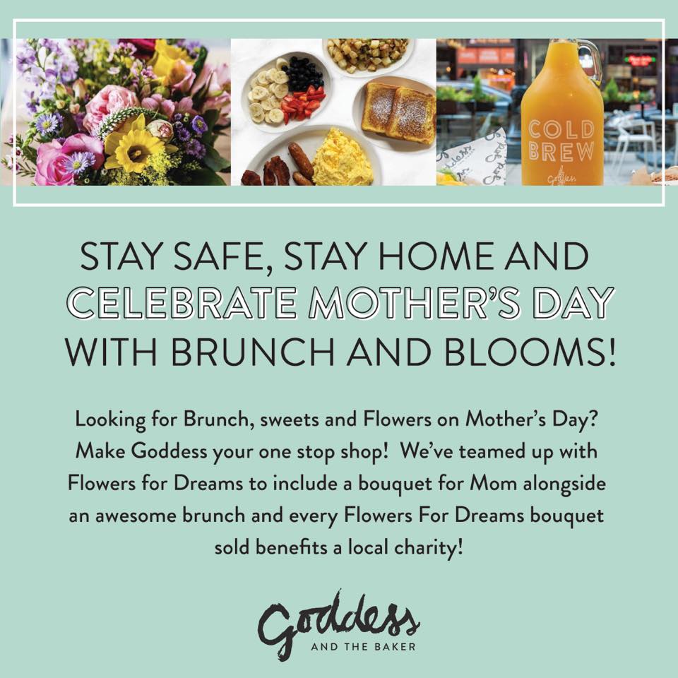 Be sure to check out <a href="/GoddessBaker/">GoddessAndTheBaker</a> in Brookfield, WI and Chicago, IL for Mother's Day! They've partnered with florists as well - so grab brunch and a bunch of floral beauty for mom this weekend. Cheers, Moms! #MothersDay