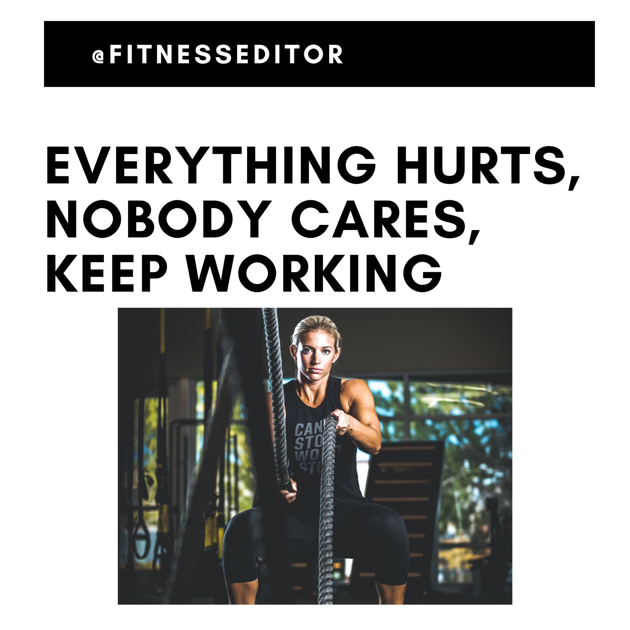 Fitness Editor on Twitter "Keep working 👊 Instagram fitnesseditor 