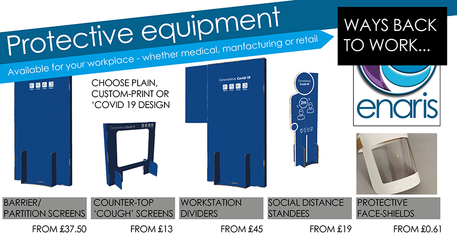 ThinkingSeafood's tweet photo. RT @SiraneLtd: WAY BACK TO WORK: Protective equipment for the workplace available from Sirane, including partition screens, counter-top 'cough' screens, social-distancing standees &amp; protective face-shields/visors #covid19 #workplace https://t.co/ZOy1V8uY9f https://t.co/1kVL8P33eM