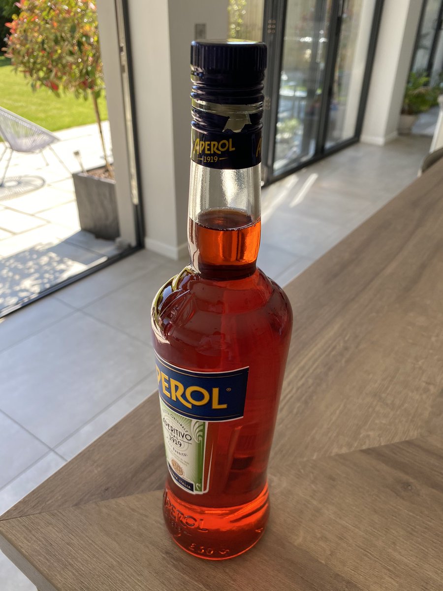 MezzaFoth's tweet photo. @sainsburys the seal on my aperol (which was delivered today) has been opened 😬 what do I do?! Please help, I’d really like an #aperolspritz https://t.co/9HfJFaX6Y7