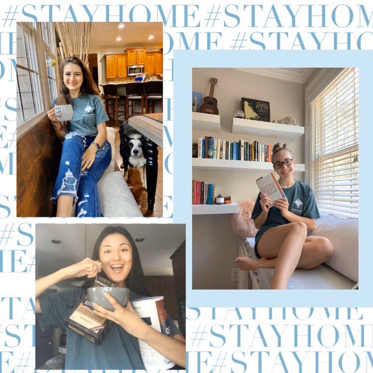 HeartofPassion's tweet photo. Our #HoPAtlanta friends shared what they’ve been doing during quarantine while wearing their HoP tees! You can still purchase your own comfy tee for $25. Comment below or DM us if interested! 

#stayhome #teenleaders #quarantine #fundraiser https://t.co/NZAwQFZYTp