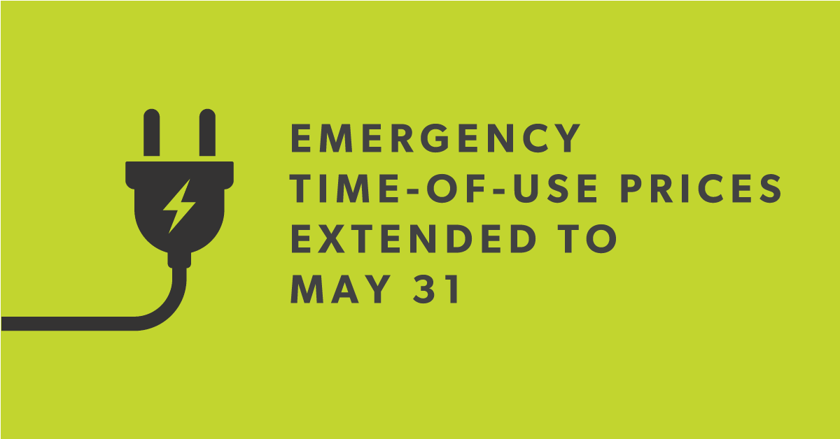 Toronto Hydro On Twitter The Ontario Government Is Extending Temporary Emergency Rate Relief Until May 31 Customers Who Pay Time Of Use Pricing Will Continue To Be Charged The Off Peak Rate Of 10 1 Kwh 24 7