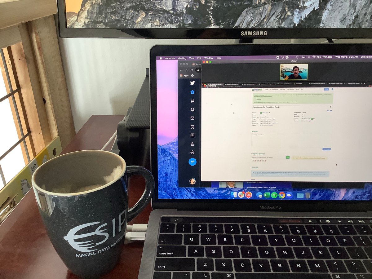connector_erin's tweet image. #datahelpdesk kickstart to the day w/ @CUAHSI #officehours #shareEGU20