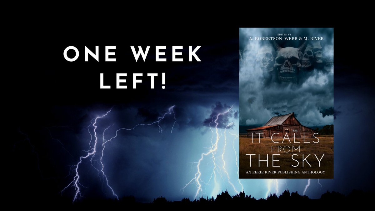 This is your last week to submit to the SKY! Closes June 1. 

Check out EerieRiverPublishing.com for all out submission open calls

#opencalls #writingcommunity #horrorwriters #horrorfans #indieauthors #indiewriter #royaltypaid #writingopportunity #IndiePub