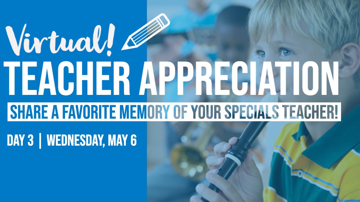 Day 3 of #TeacherAppreciationWeek2020! Can’t let the week go by without thanking our <a href="/CESMiniCougars/">Cougar Elementary</a> <a href="/MPEScougars/">Manassas Park Elementary School</a> Art, Music, Library, STEM, PE, Tech, ESOL teachers &amp; Counselors! Share a favorite memory by drawing a picture, writing a poem or recording a message! #appreciateMPCS