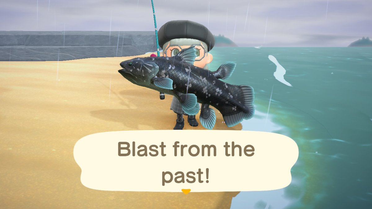 Melmozzz's tweet photo. Oh YEAH! #AnimalCrossing #ACNH #fishing https://t.co/4NRXv6bg8W
