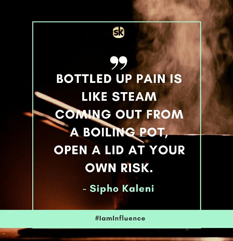 iamkaleni's tweet photo. Deal with your pain today #IamInfluence https://t.co/HHeSQ3gIjE