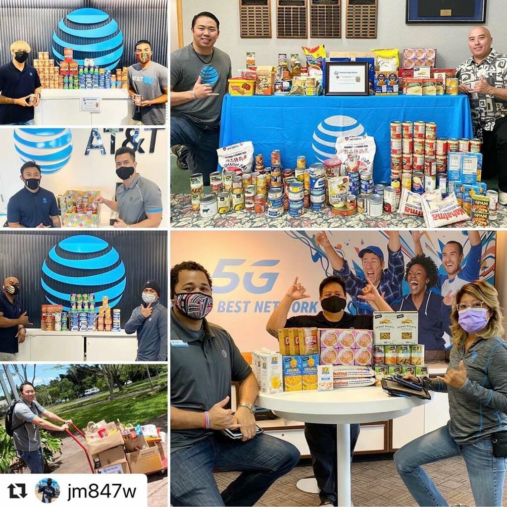 Pacific_Force's tweet photo. #Repost @jm847w with @make_repost
・・・
Mahalo #atthawaii #ohana employees who has generously donated 448 lbs of food to the #HawaiiFoodBank #SpreadingTheAloha to our communities. Many employees also donated monetarily to support feeding programs that distributes meals to Hawa… https://t.co/CkT5i2oyWT