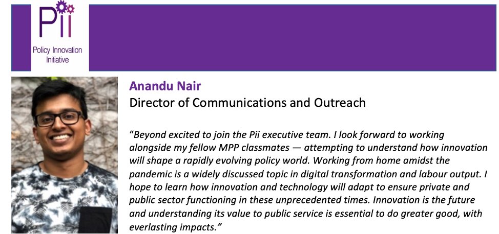 Pii_Munk's tweet photo. Finally, the last member to join our executive team is Anandu Nair, as Director of Communications and Outreach. Anandu has completed his https://t.co/3KmJq5fhnx from U of T in Biotechnology, Molecular Biology, Immunology and Diseases. Welcome @AnanduNair8 https://t.co/sME2WknV8R