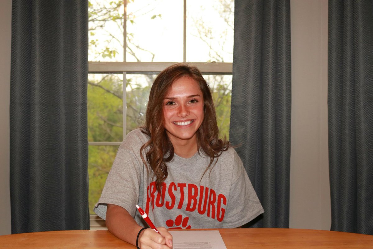 CoachRems_OHSPE's tweet photo. So proud of this girl for officially signing with Frostburg yesterday! Alex will be continuing her running/hurdling career as a bobcat as Frostburg moves to the DII level. Words can not describe how proud we are. Congrats Alex! You deserve it! @AlexDean02 🐻🎉 https://t.co/Vy2fwg97Lh