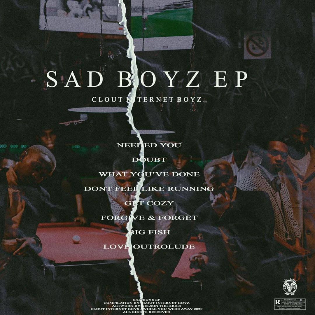 Sad Boyz EP by <a href="/CloutInternet/">Clout Internet Boyz</a> 
Executive Producer: <a href="/SoulKitGF/">SoulKit</a> 
Art by: Nelsonthearies

soundcloud.com/cloutinternetb…