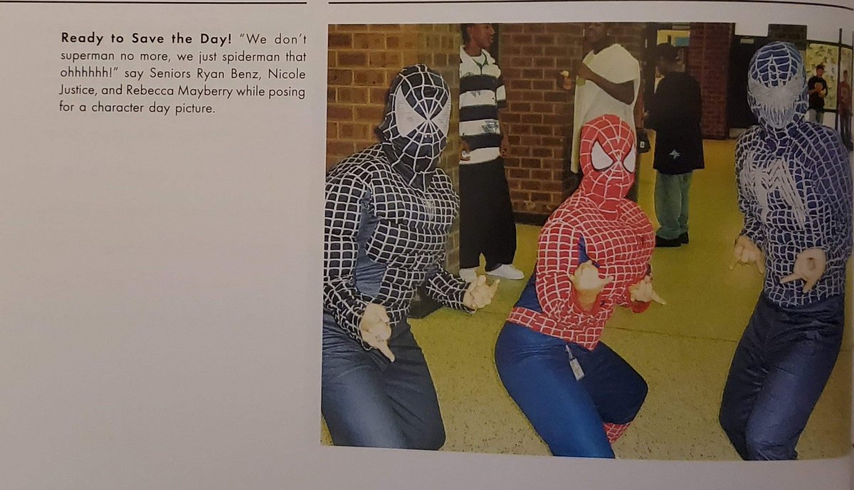 MathAndJustice's tweet image. I couldn't find any of my super hero stuff today, but how about this gem from my senior year. Is #WaybackWednesday still a thing? #LCBSpirit #oneCCPS #BeTheU #LCBClassOf2008