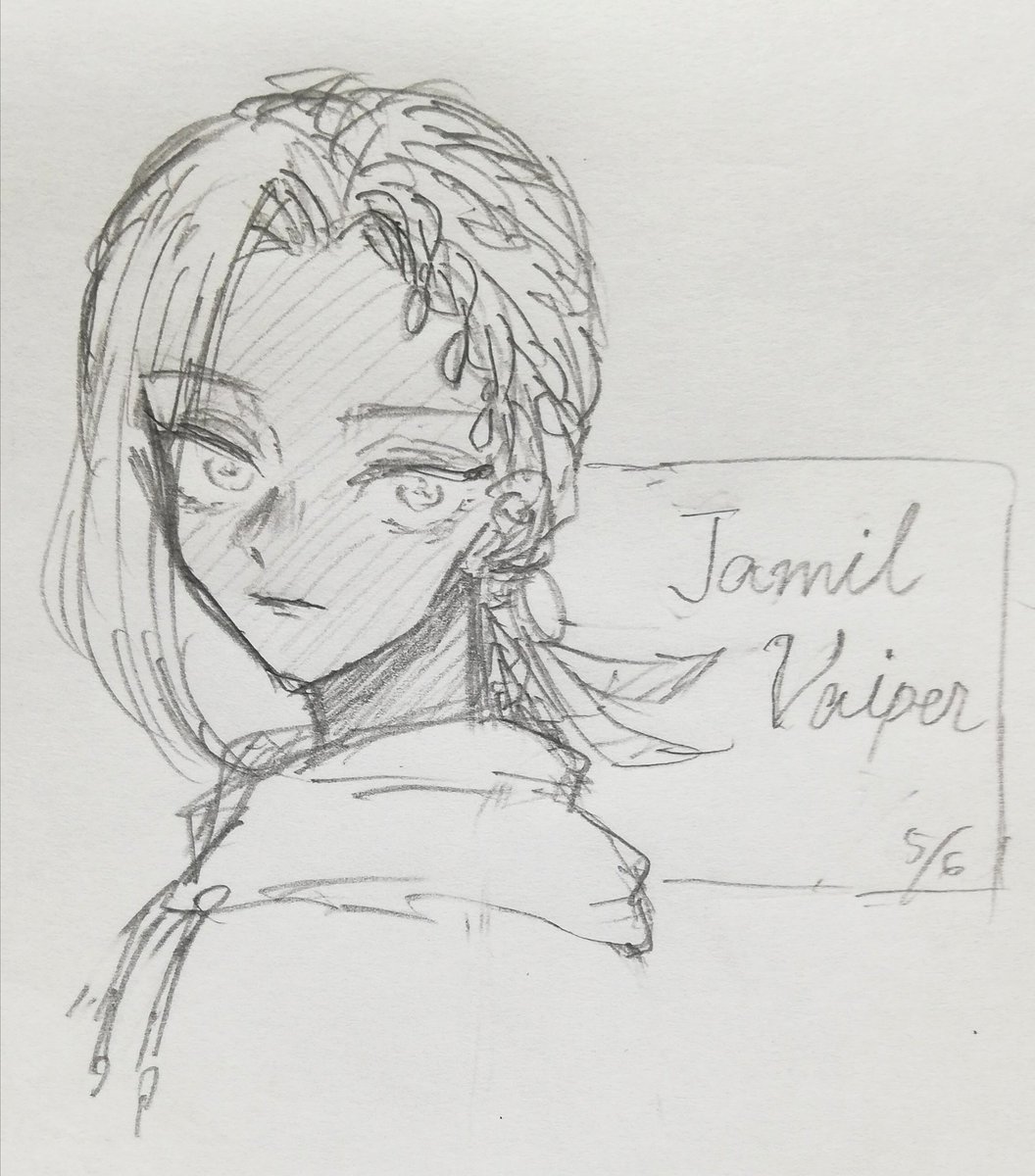 初描きジャミルくん
4章を考える度しんでる… 