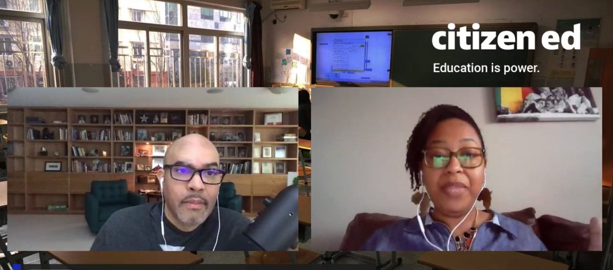 CitizenEdu's tweet photo. "I'm torn because I have seen the institutional racism and bias in the teaching force, but I also see teachers getting clowned, disruptive classrooms and Im not sure what to do" @citizenstewart and @ZakiyaChinyere with some real talk on discipline reform and restorative justice. https://t.co/otafYBks06