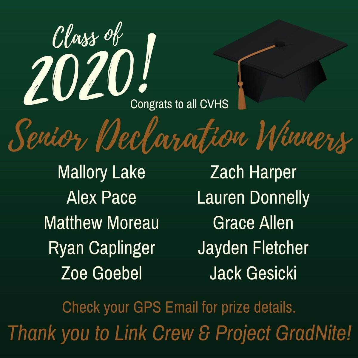 Congrats to our CVHS Senior Declaration winners! <a href="/CVHSYotes/">CVHS Updates</a> <a href="/CampoLinkCrew/">Campo Link Crew</a>