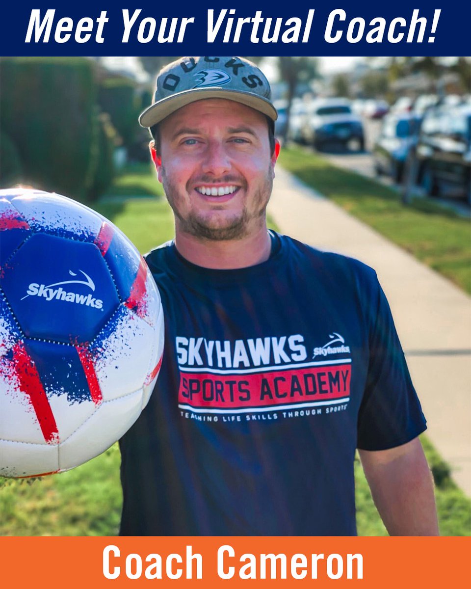 SkyhawksSports's tweet photo. Coach Cameron strives to engage every child through positive motivation and big focus on FUN, FUN, FUN!
Join him today for our FREE PREVIEW classes:
🌟SoccerTots at Home (3-6yrs) 10am PDT
🌟PhysEd Fun with Skyhawks (5-9yrs) 12:30pm PDT
Visit https://t.co/Cke8unS9VQ to register! https://t.co/F6wxCJMFkv