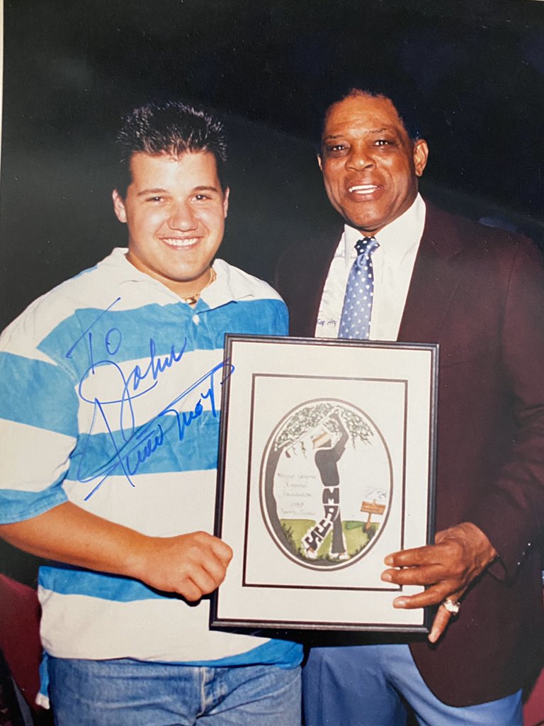 Happy 89th Birthday to Willie Mays. Had a few days with him back in my teen years in Atlantic City 