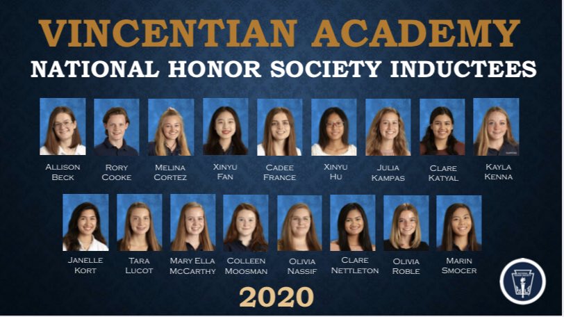 Congratulations to our NHS Inductees #VAProud 😍💙💛💙💛