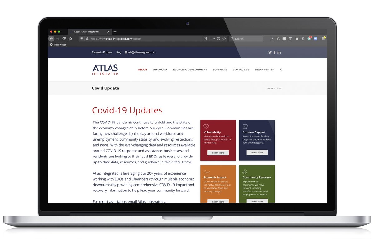Be a leader in your community by providing small business, employment, and health and safety resources to your residents and businesses in an intuitive, easy-to-navigate way. 
Explore Atlas’ COVID-19 recovery website template today: bit.ly/2W4uhC8