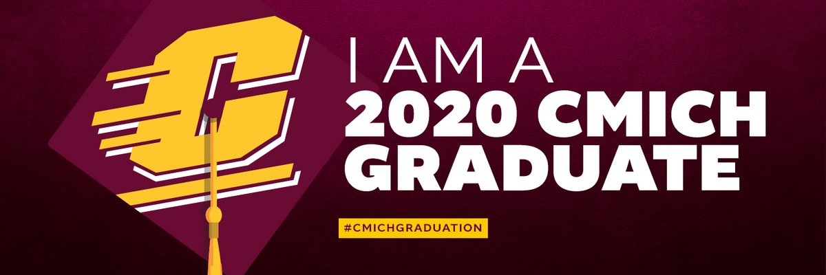 CMUniversity's tweet photo. CMU 2020 grads: Share your CMU pride by using this graphic as your cover photo! We also made commencement stickers for your snaps and stories. 🔥☝️🎓 #cmichgraduation

Find the sticker pack in the link below or search “cmich” in your GIPHY-supported apps: https://t.co/uMHcd6IkSa https://t.co/EFiCIDwYY9
