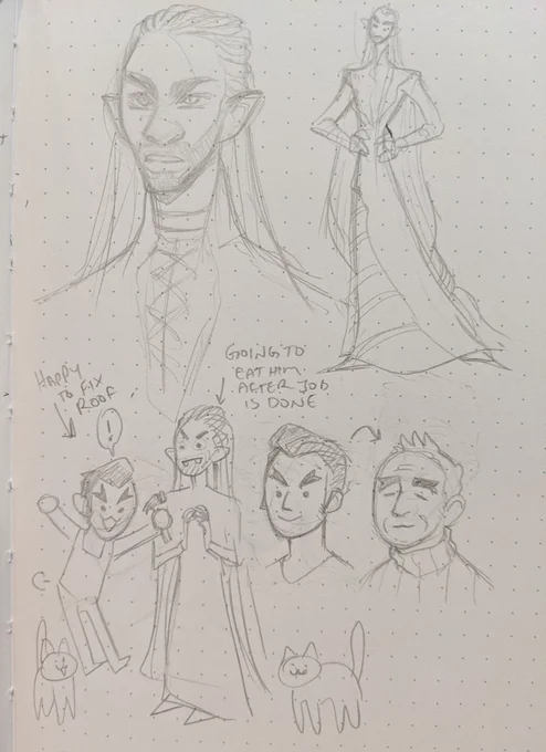 Imagine if u will, a vampire that needs to hire some idiot to fix his roof but also plans to kill him after, but the idiot is so loud about how his whole castle needs fixed that by the time he finishes fixing it they fall in love forever and also own 400 cats 