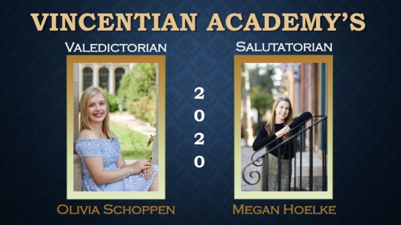 Congratulations to our 2020 Valedictorian and Salutatorian. We are so proud of you! 💙💛💙💛 👩‍🎓 👩‍🎓