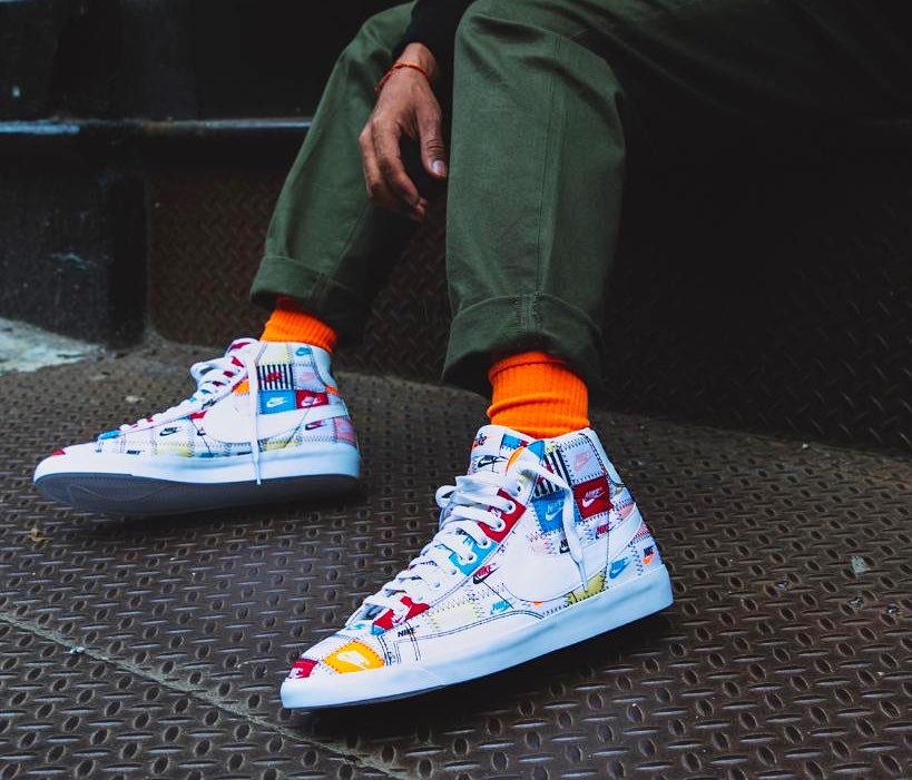 nike blazer mid patchwork