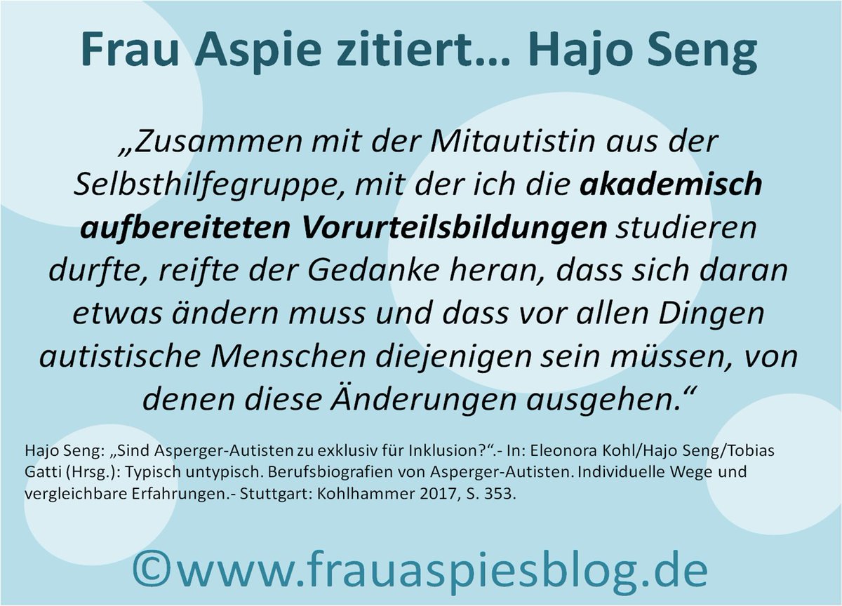 Das Buch "Typisch untypisch" bearbeite ich im Moment. Ich finde es vor dem Hintergrund meiner eigenen #Berufsbiografie sowie #Frühpensionierung unheimlich spannend und hilfreich. In den nächsten Wochen werde ich darüber mit Sicherheit berichten ;)
#Asperger #Autismus #Vorurteile