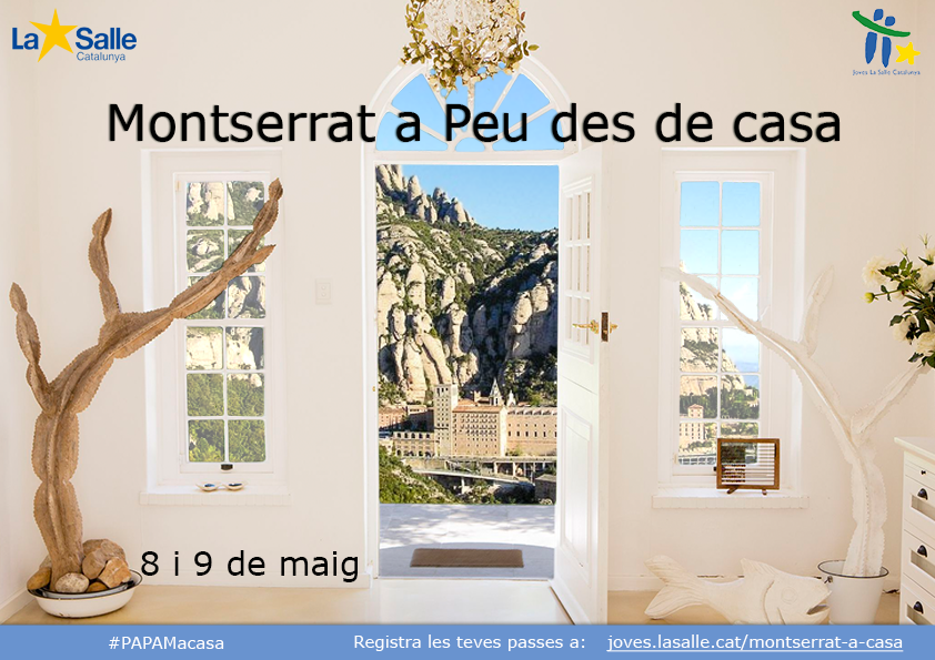 LaSalleManresa's tweet photo. Aquest any haurà de ser des de la distància, però tot i això pujarem a Montserrat a Peu! 💪🏻
Pinta el teu fulard, camina passes des de casa, i segueix la celebració en directe per Youtube! https://t.co/Iy0YT3i1gM
#PAPAMacsa #PAPAMLaSalleManresa @LaSalleCat #PAPAM2020 #Imagina https://t.co/s08yH6ADRL