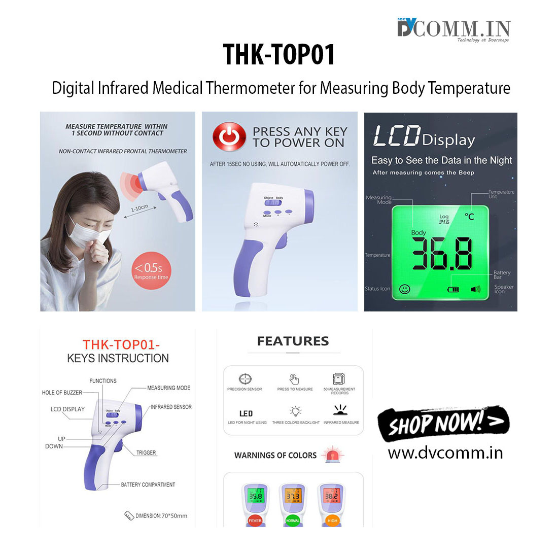 oshora_online's tweet photo. THK-TOP01 – Digital Infrared Medical Thermometer for Measuring Body Temperature
Order now: https://t.co/ZSQSaX8dXO
#infraredthermometer #noncontactinfraredthermometer #buyonline #shopnow #digitalinfraredmedicalthermometer #temperaturegunforcovid19 #temperaturegun #covid19 https://t.co/QFXbK1aQ3A
