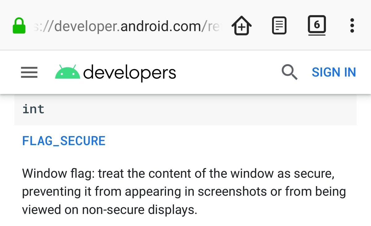 GilangHamidy's tweet image. Nah, tapi Android juga sudah ngasih pengaman berlebih sekarang. Aplikasi sensitif bisa menghindari dirinya untuk TIDAK BISA DIKENDALIKAN oleh aplikasi kontrol jarak jauh. Android terbaru mengenalkan permission FLAG_SECURE untuk menghalangi screenshot, record, dan remote control