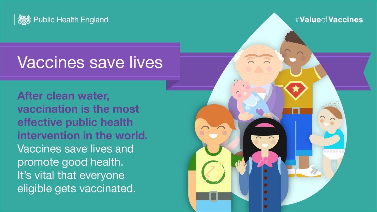 UKHSA's tweet photo. Routine vaccination appointments are still going ahead as normal.

As long as you or your household do not have any symptoms of #coronavirus, you should still attend any scheduled vaccinations.

Find out more: https://t.co/eiy9io7PTN

#ValueofVaccines https://t.co/b5xkrT19Lk