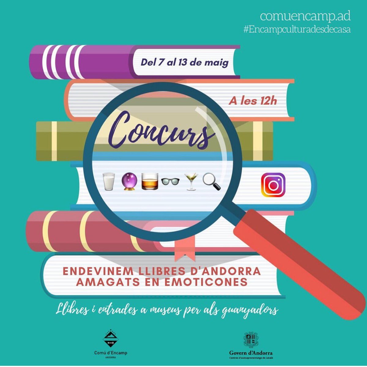 AgendaAD (@agendaad) on Twitter photo En una setmana, 2⃣1⃣ jeroglífics per descobrir 2⃣1⃣ títols de llibres d'autors andorrans. Hi jugues❓🧐 Per participar-hi... 👉 ves.cat/etPt <a href="/ComuEncamp/">Comú Encamp</a> <a href="/SPLandorra/">SPL Andorra</a> <a href="/BiblioAndorra/">Biblioteca Nacional d'Andorra</a> <a href="/BibpubAndorra/">BiblioPúblicaGovern</a> <a href="/XarxaBiblioAnd/">Xarxa de Biblioteques d'Andorra</a> #concurs #lletres #agenda #andorra #encamp <a href="/GovernAndorra/">Govern d'Andorra</a> En una setmana, 2⃣1⃣ jeroglífics per descobrir 2⃣1⃣ títols de llibres d'autors andorrans. Hi jugues❓🧐 Per participar-hi... 👉 ves.cat/etPt <a href="/ComuEncamp/">Comú Encamp</a> <a href="/SPLandorra/">SPL Andorra</a> <a href="/BiblioAndorra/">Biblioteca Nacional d'Andorra</a> <a href="/BibpubAndorra/">BiblioPúblicaGovern</a> <a href="/XarxaBiblioAnd/">Xarxa de Biblioteques d'Andorra</a> #concurs #lletres #agenda #andorra #encamp <a href="/GovernAndorra/">Govern d'Andorra</a>