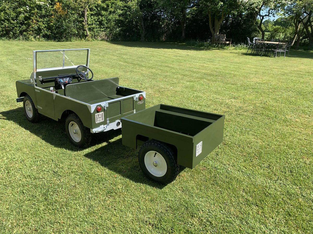 PhilWoollen's tweet photo. Trailer project finished - just waiting for lockdown to finish for the grandchildren to come round for a ride #toylander https://t.co/Uh9QJ2azPX