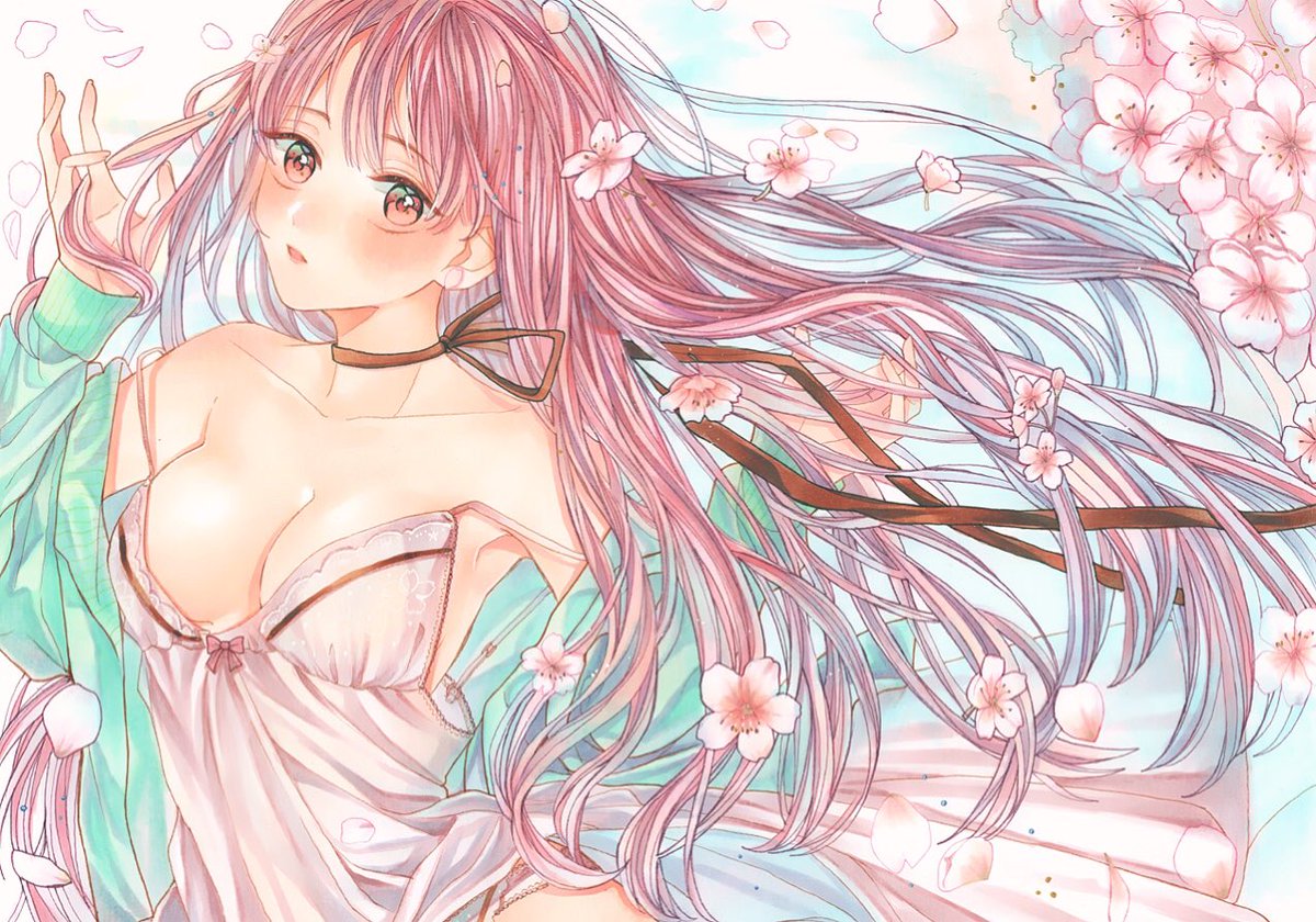 「Cherry Blossoms?
#コピック 」|こけしのイラスト