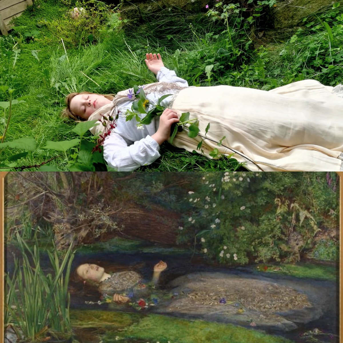 ReclaimSpaceAri's tweet photo. Firmly back to the Romantic period, we present: Ophelia, by #johneverettmillais , No. 34 of our #gettymuseumchallenge
I think this image is beautiful; but for my inexplicably superstitious mum: Thu tfu tfu 💦
@gettymuseum
#coronamadness #momisobsessed #fineart #lockdown #COVID19 https://t.co/lmKxOSRe9v