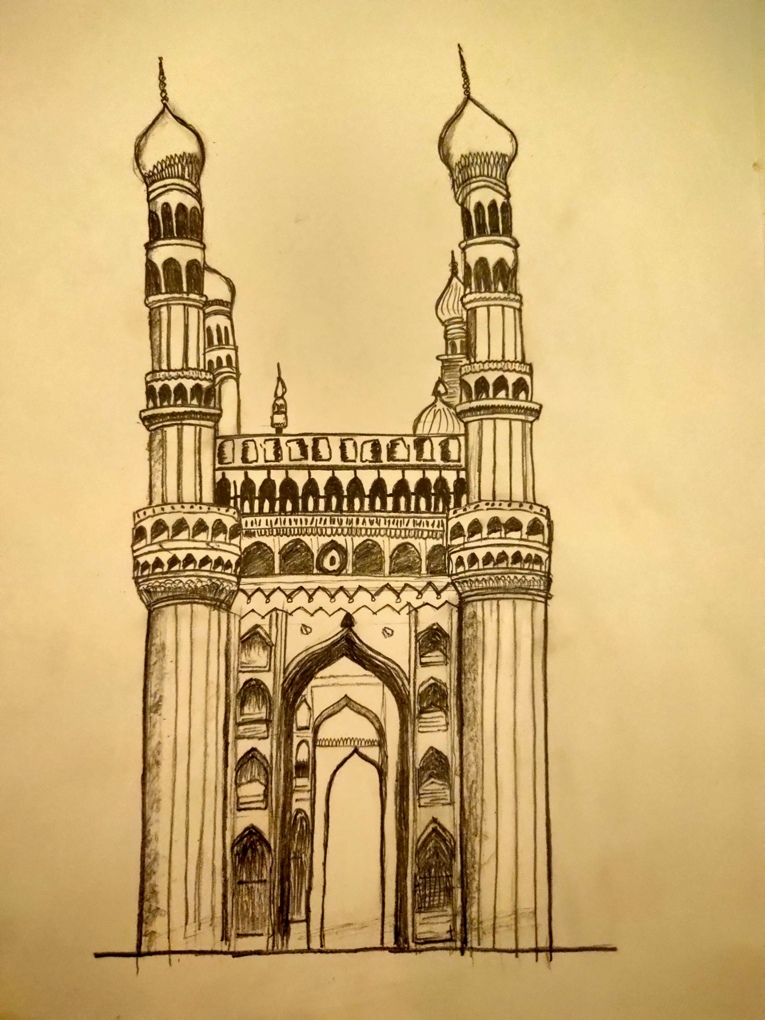 Details 76+ historical monuments pencil sketch best in.eteachers