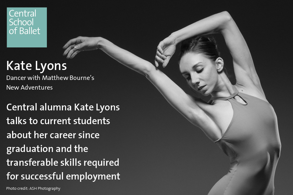 csbschool's tweet photo. Fresh off the broadcast of @SirMattBourne's 'The Car Man', where she played Rita, Central alumna and @New_Adventures dancer @Kate_Lyons_ joins us today for Central's Masterclass Series.

Thank you Kate for coming back to support our students after graduating. #CentrallyConnected https://t.co/IVF9tpSQw6