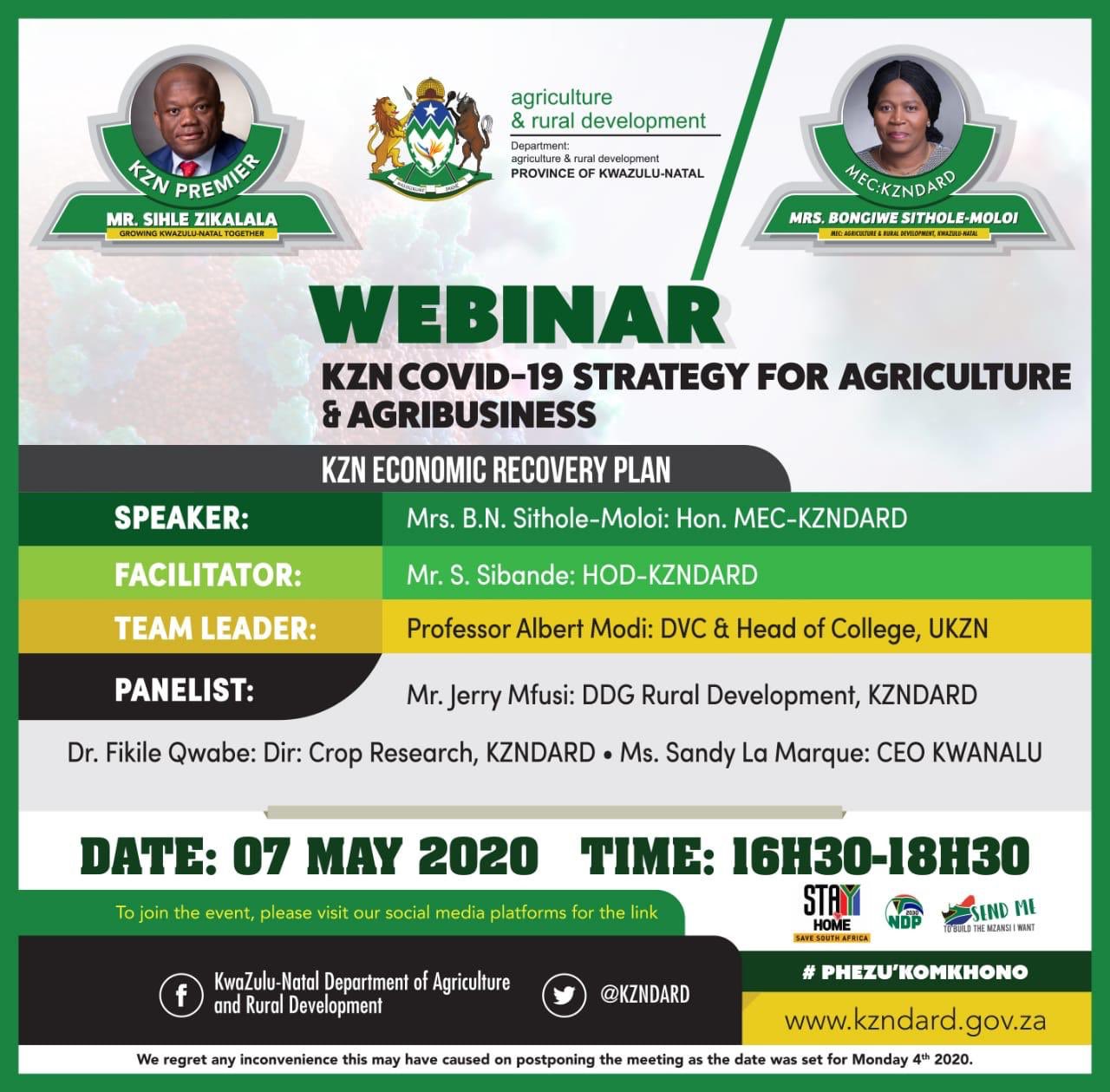 KZN DARD on Twitter: "Added here is the YouTube link for the tomorrow’s ...
