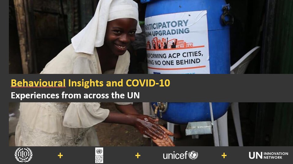 UN_Innovation's tweet photo. Looking forward to the 2nd event of our #virtual #UNBIWeek and learning how @UN Entities are leveraging #BehaviouralInsights in their response to #COVID19!

Thanks to @UNICEF, @UNDPAccLabs and @ilo for sharing their #BI experiences! 👏

Find out more at ▶️https://t.co/zb5O6CMYFW https://t.co/njjPR2o7BO