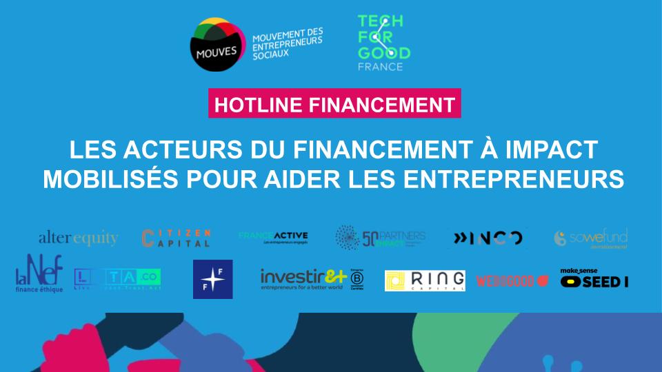 TECH FOR GOOD France (@tech_for_goodfr) on Twitter photo Les acteurs du #financement à #impact de <a href="/Tech_for_goodfr/">TECH FOR GOOD France</a> se mobilisent pour accompagner les #entrepreneurs #sociaux et #environnementaux dans un contexte de #crise avec la mise en place d'une hotline dédiée à nos adhérents et à ceux du @Mouves_ES !
#helproom
Merci à eux ! 🙏✊ Les acteurs du #financement à #impact de <a href="/Tech_for_goodfr/">TECH FOR GOOD France</a> se mobilisent pour accompagner les #entrepreneurs #sociaux et #environnementaux dans un contexte de #crise avec la mise en place d'une hotline dédiée à nos adhérents et à ceux du @Mouves_ES !
#helproom
Merci à eux ! 🙏✊