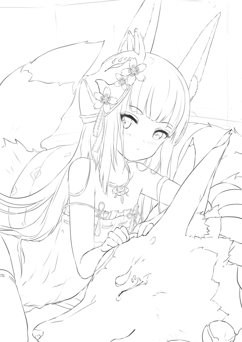 長門-線画 
