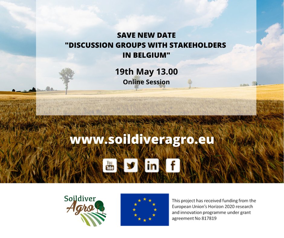SoildiverAgro's tweet image. Save the date for new online discussion groups in Belgium 
19th May 13:00
See more here: soildiveragro.webs.uvigo.es/new-dates-for-…
@SoildiverAgro #MAA #Discussiongroups