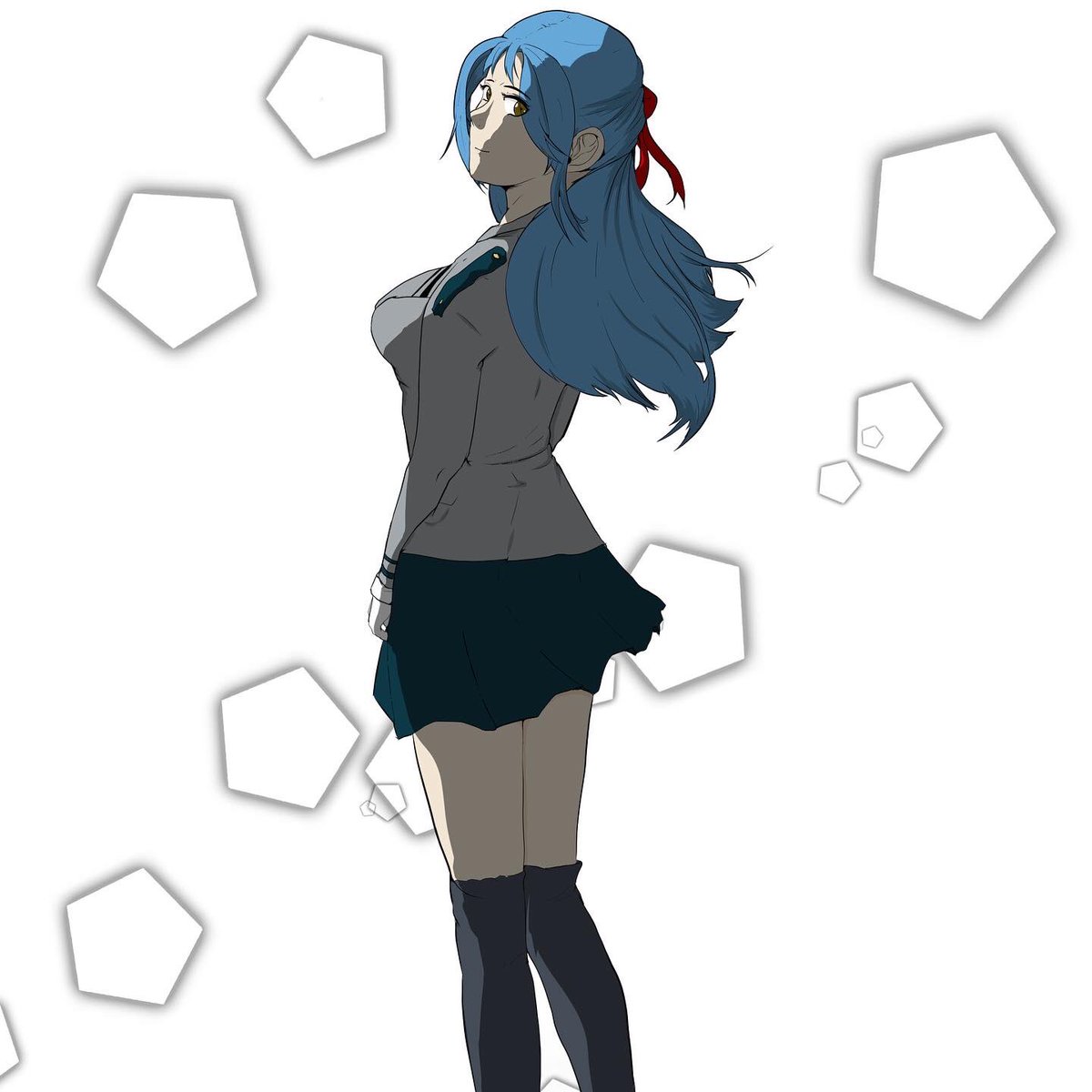 reigawa's tweet photo. Oc Character update of Kasumi Yakota in her school years 🥰💕 https://t.co/zXQPEmhfRg